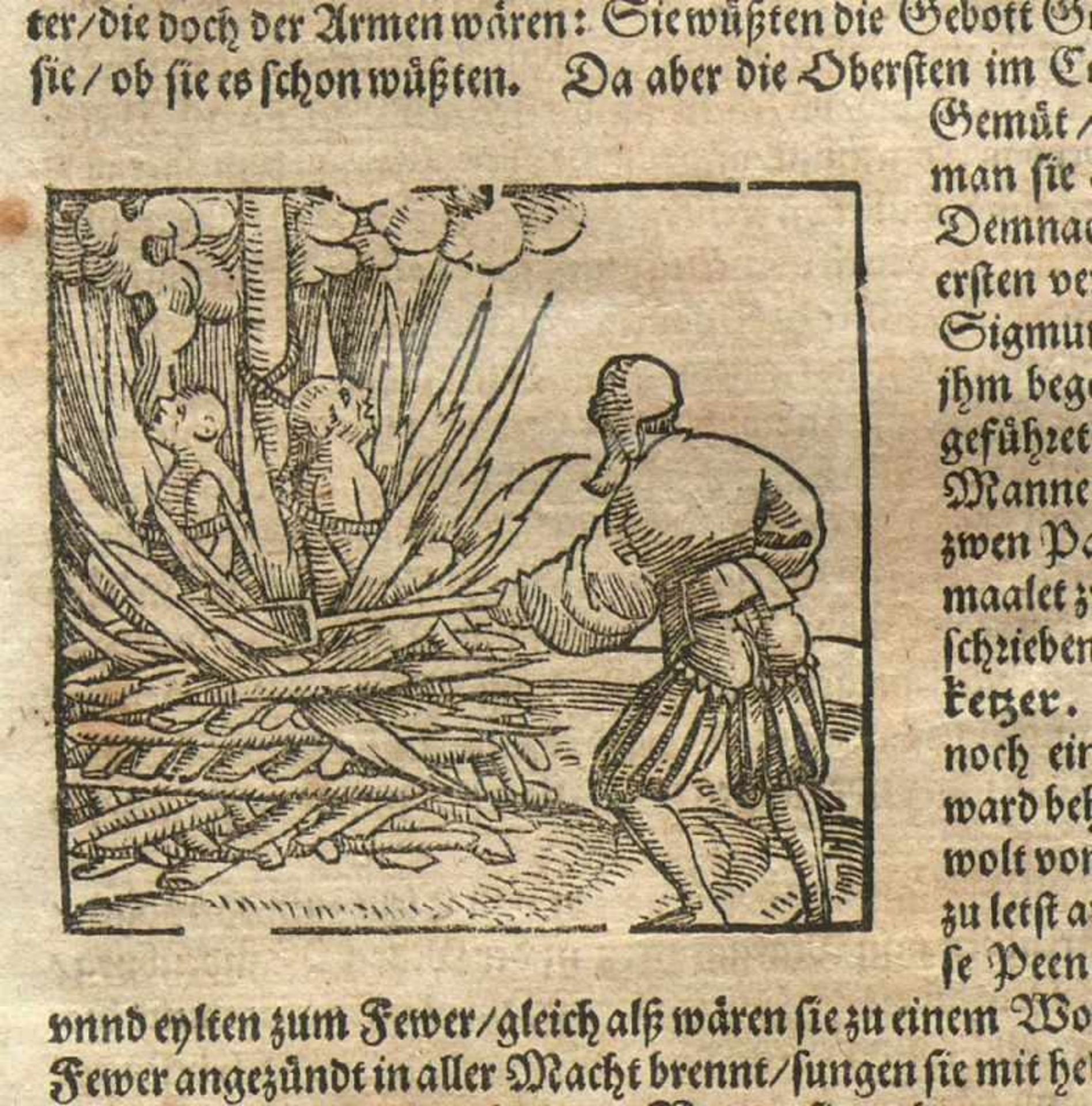 Johannes, Hieronymus Huss (Mitte 16.Jh.)aus Sebastian Münster Cosmographie 1556; unter PP hinter - Bild 6 aus 6