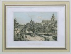 Radolphszell (um 1850)"Blick von Ufer auf die Stadt"; Farblithographie von J.N. Heinemann, 1856;