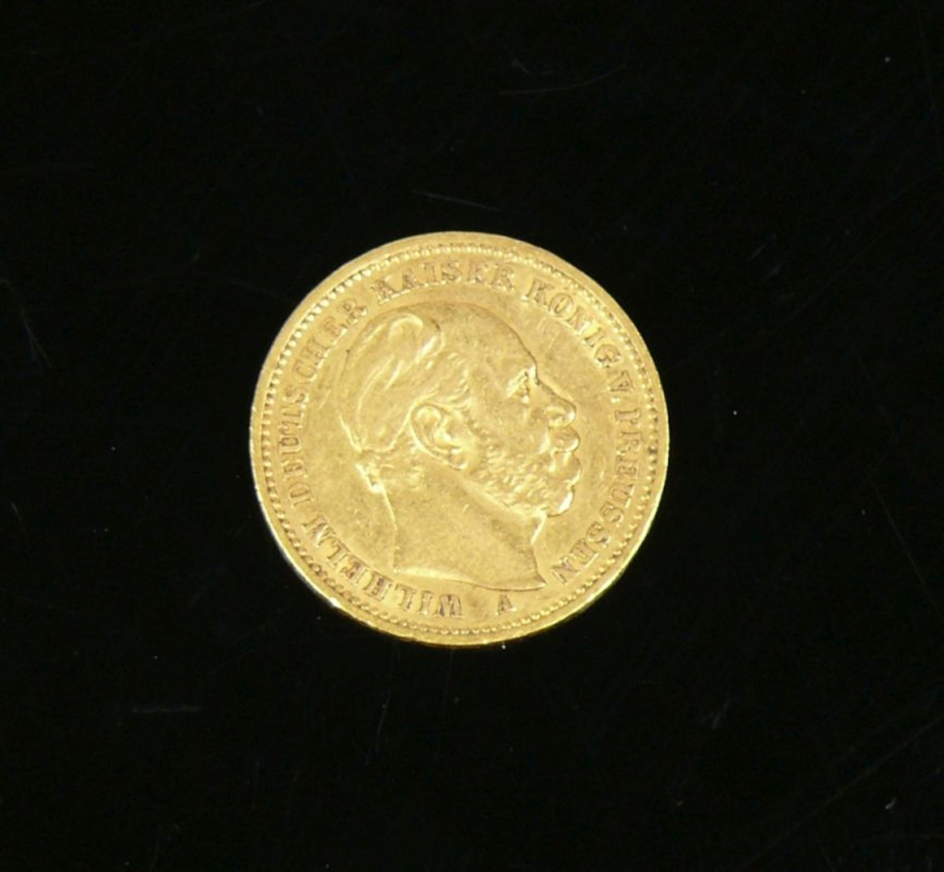 Goldmünze20 Mark; 1883, Wilhelm Deutscher Kaiser König von Preussen A; ss/vz