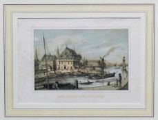 Constanz (um 1850)"Der Hafen von Constanz"; Farblithographie von J.N. Heinemann, 1856;