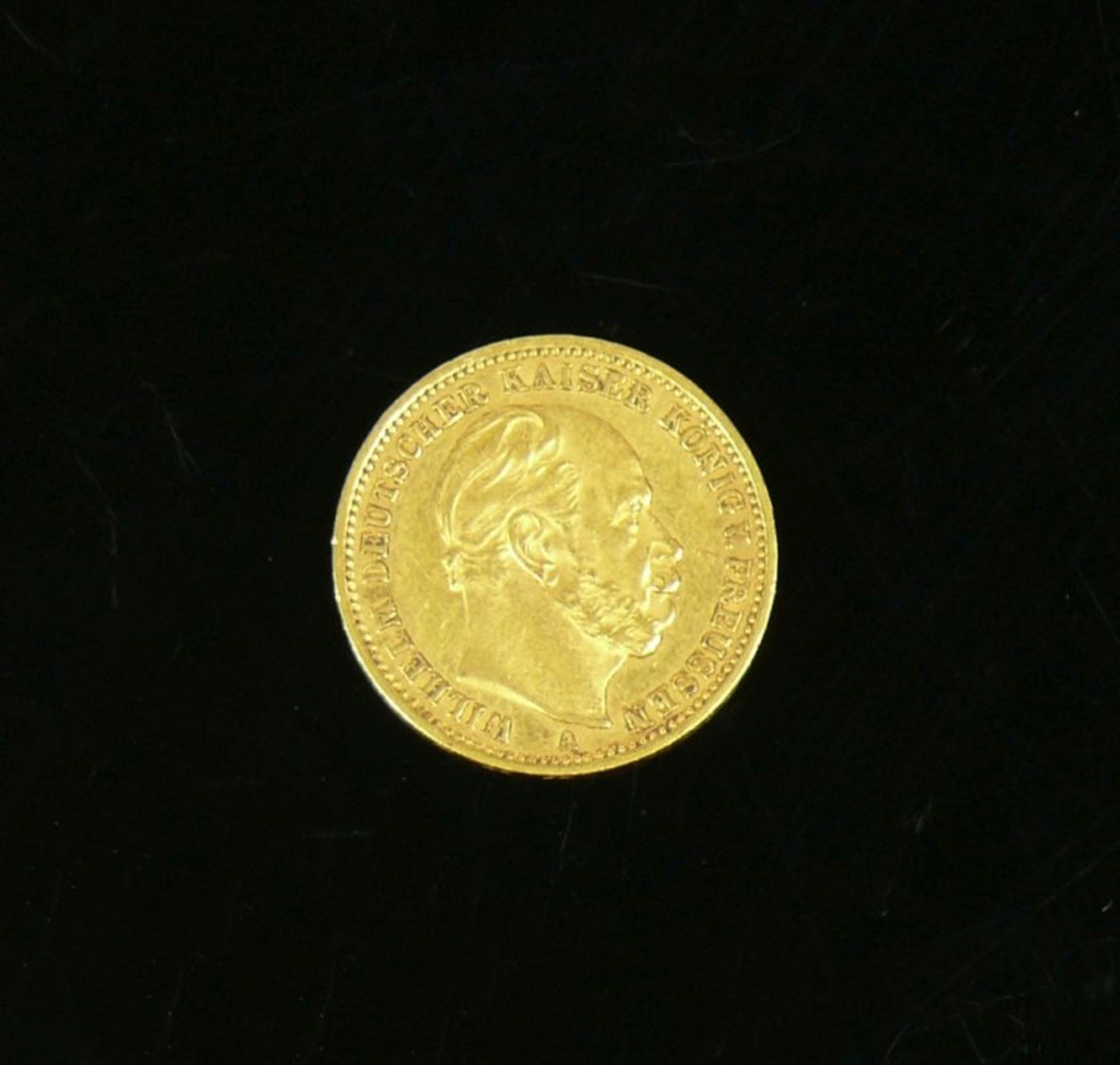 Goldmünze20 Mark; 1872, Wilhelm Deutscher Kaiser König von Preussen A; ss/vz - Bild 2 aus 2