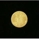 Goldmünze20 Mark; 1873, Wilhelm Deutscher Kaiser König von Preussen B; ss/vz
