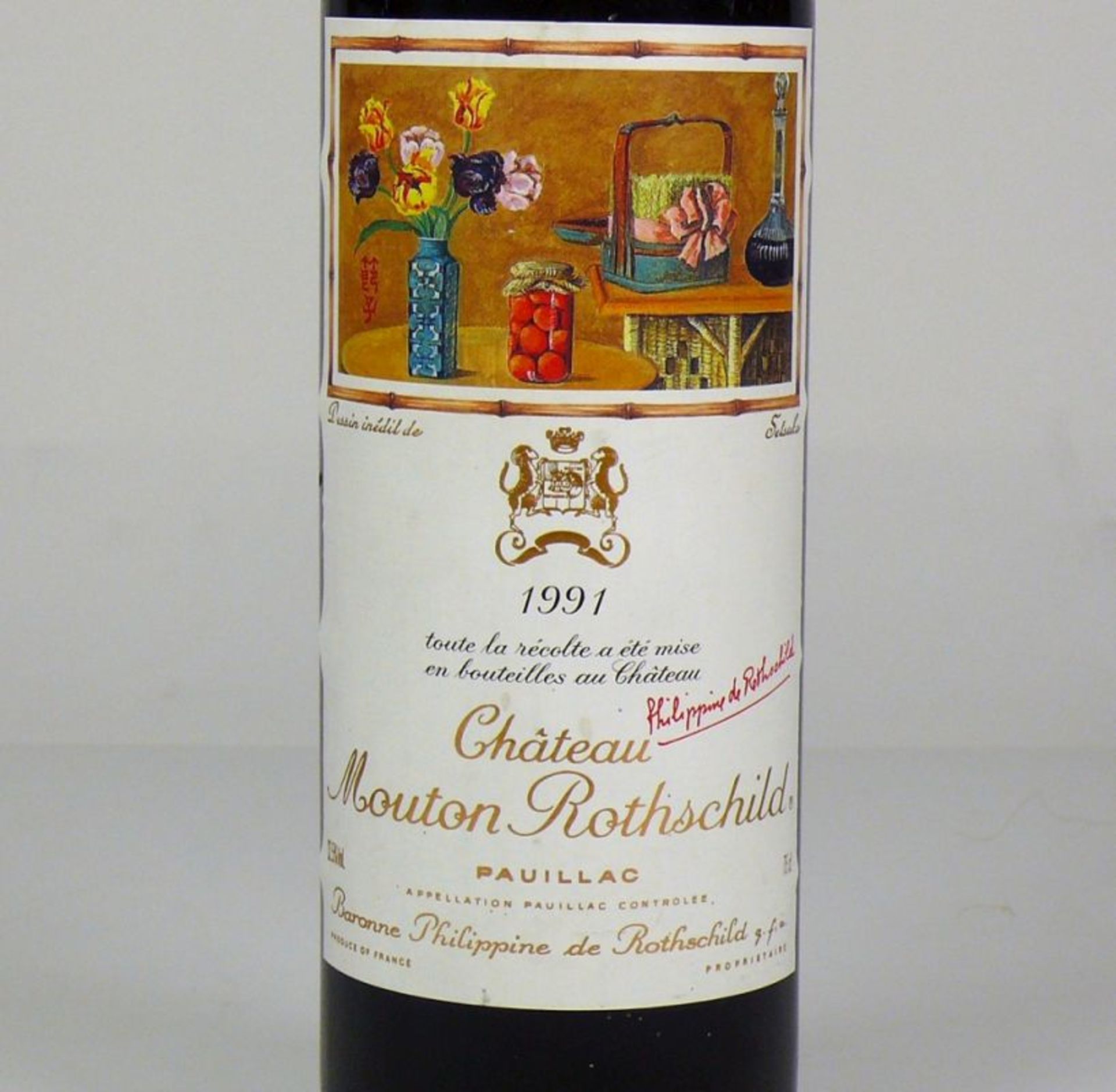 4 Fl. Rotwein"Château La Garenne"; Bordeaux Supérieur 1990; A. Bernard; sehr leichter Schwund; " - Bild 3 aus 9
