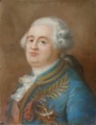 Perroneau, Jean-Baptiste (1715 Paris - 1783 Amsterdam)"Portrait Ludwig XVI"; mit Orden dekorierter