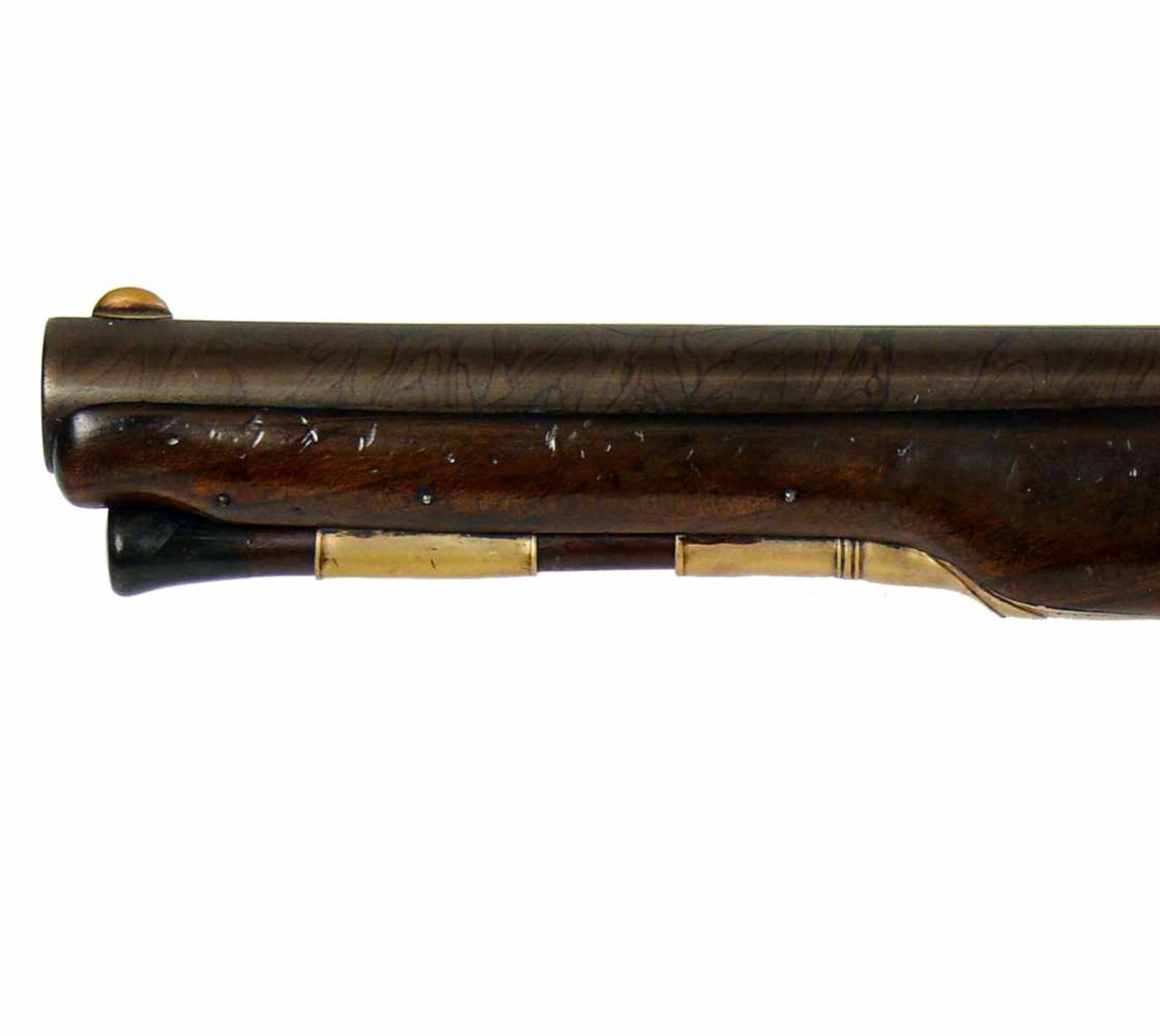 Seltene Systemwaffe (Stanton, London um 1790)Steinschloss-Pistole mit 1 Hahn, 3 Kammern und 3 - Image 11 of 16