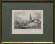 Kloster Reichenau (Mitte 19.Jh.)Stahlstich von Tombleson/How; ca. 10 x 15 cm; unter PP hinter Glas