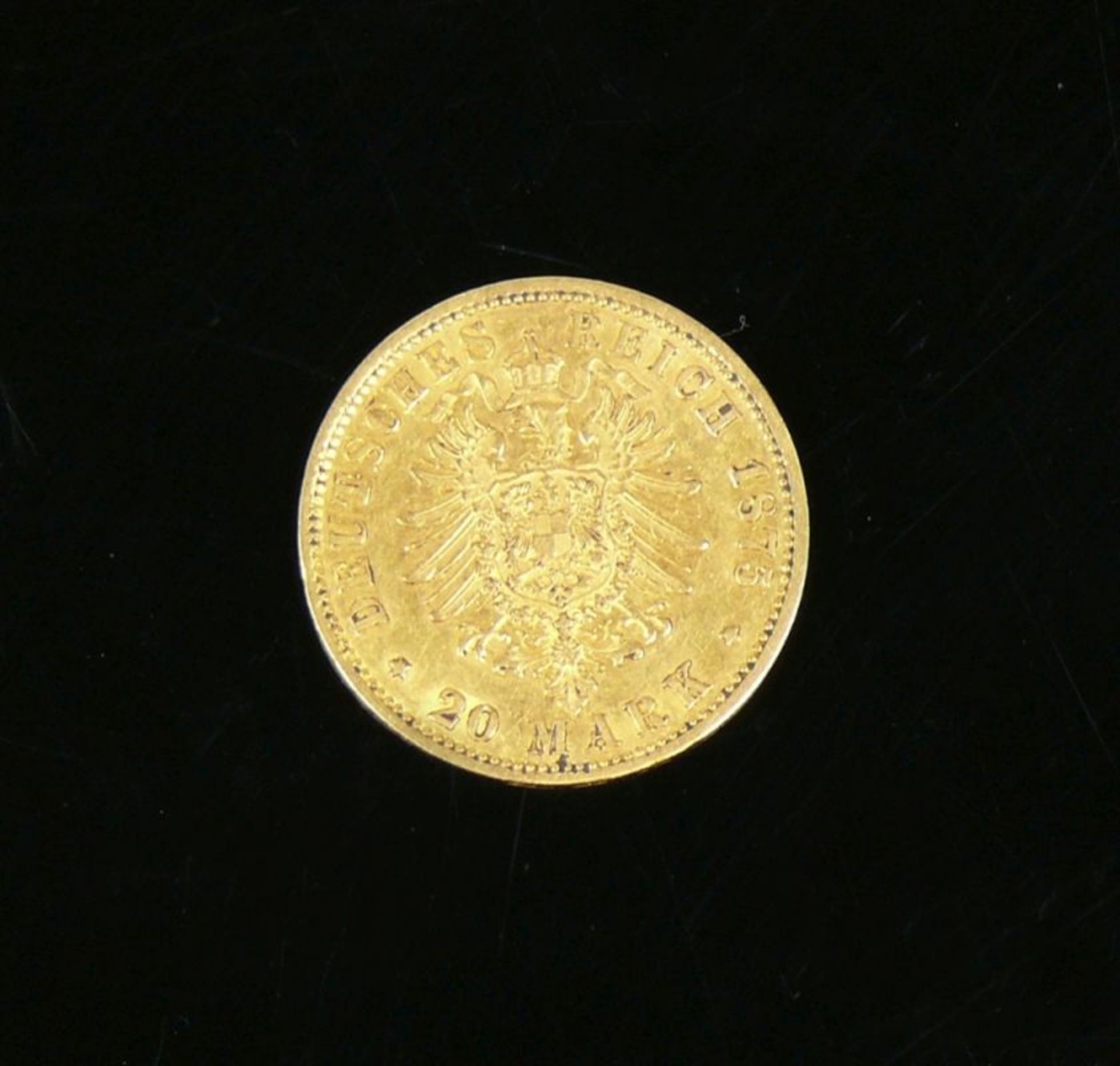 Goldmünze20 Mark; 1875, Wilhelm Deutscher Kaiser König von Preussen A; ss/vz - Bild 2 aus 2