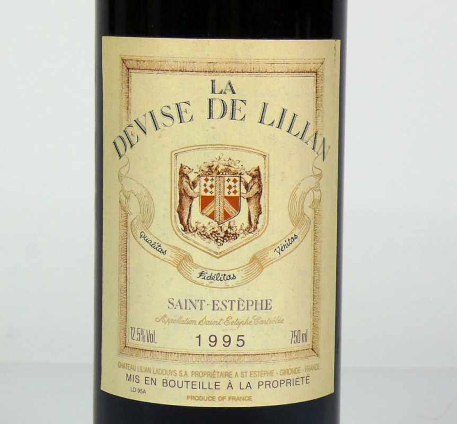 4 Fl. Rotwein"Château La Garenne"; Bordeaux Supérieur 1990; A. Bernard; sehr leichter Schwund; " - Bild 5 aus 9