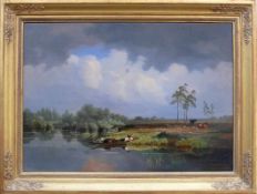 Richard, Théodore (Alexandre Louis Marie) (1782 Millau- 1859 Toulouse)"Flusslandschaft" mit
