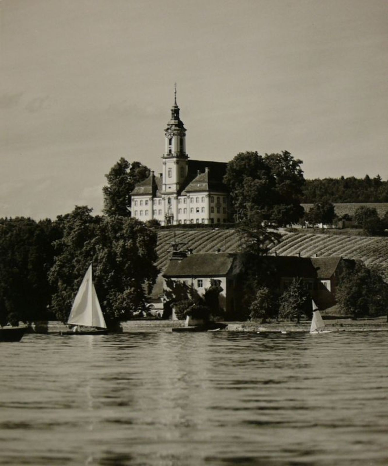 Siegfried Lauterwasser11 schwarz/weiß Fotos mit Bodensee-Motiven; je 18 x 24 cm; ca. Mitte 20.Jh. - Bild 2 aus 6