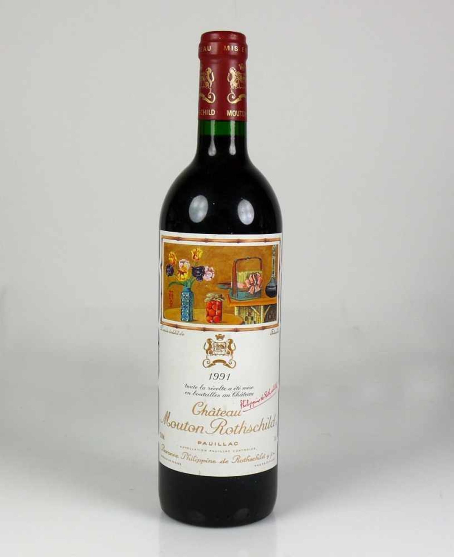 4 Fl. Rotwein"Château La Garenne"; Bordeaux Supérieur 1990; A. Bernard; sehr leichter Schwund; " - Bild 2 aus 9