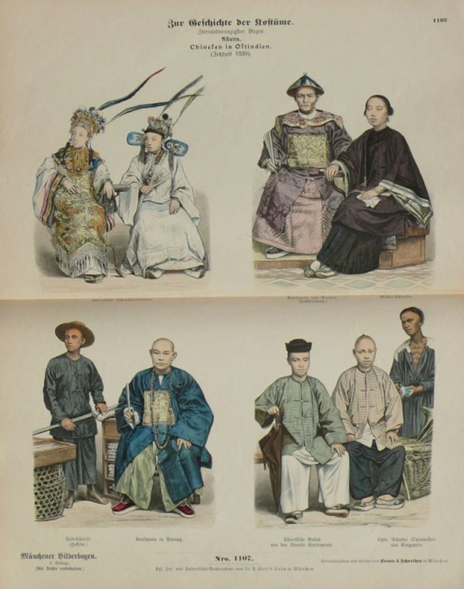 Zur Geschichte der Costümenach Zeichnungen von Wilh. Diez, C. Fröhlich, C. Häberlin, M. Heil, And. - Bild 5 aus 5