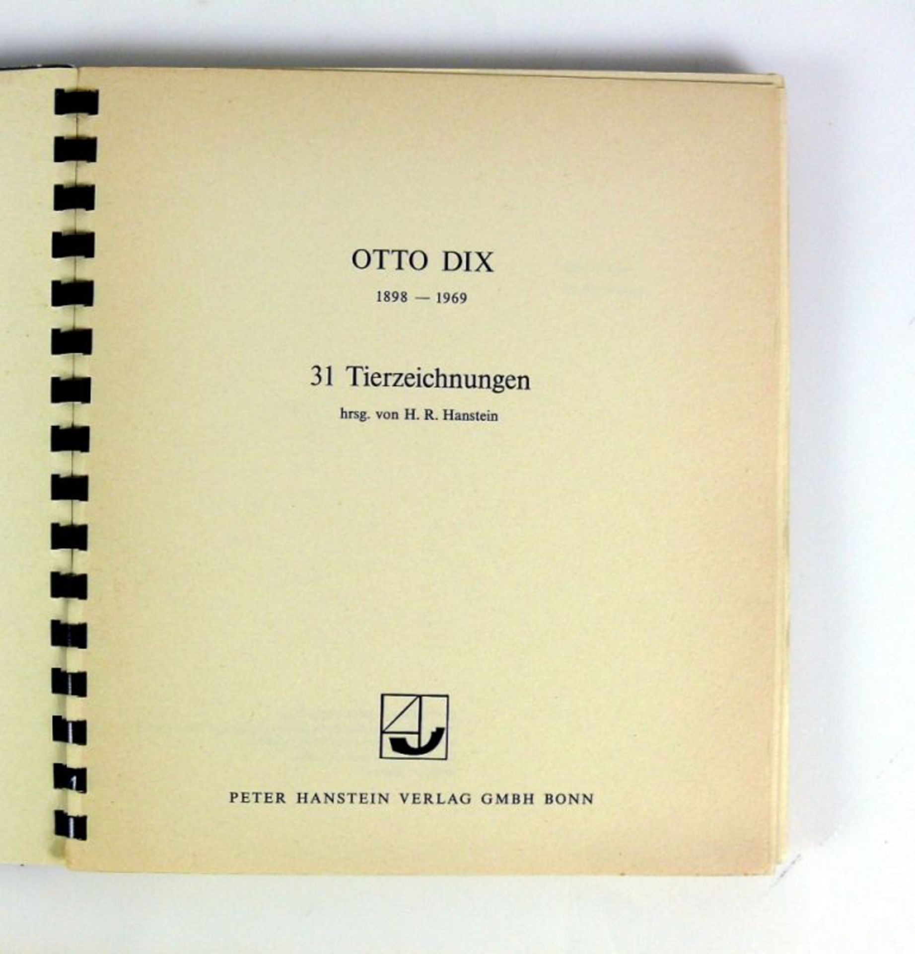 Otto Dix31 Tierzeichnungen hrsg. von H.R. Hanstein; Peter Hanstein Verlag, Bonn 1970; 31 - Bild 3 aus 4