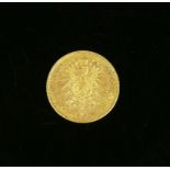 Goldmünze20 Mark; 1872, Wilhelm Deutscher Kaiser König von Preussen A; ss/vz