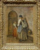 Schmid, Mathias (1835 See/Paznaun - 1923 München)"Geschwisterpaar"; große Schwester, die Kleine an