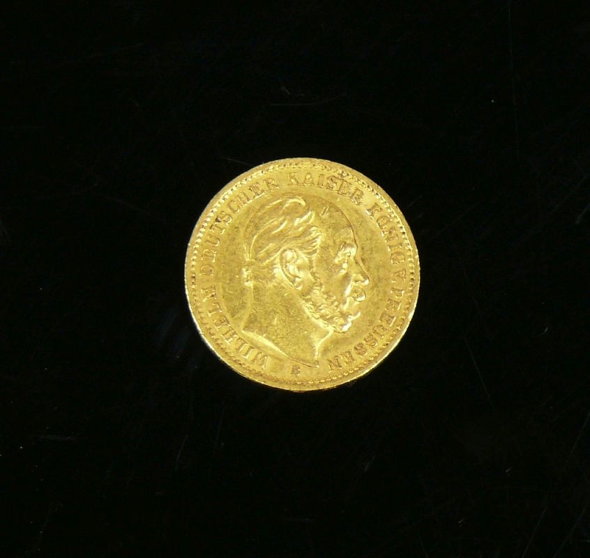 Goldmünze20 Mark; 1873, Wilhelm Deutscher Kaiser König von Preussen B; ss/vz - Image 2 of 2