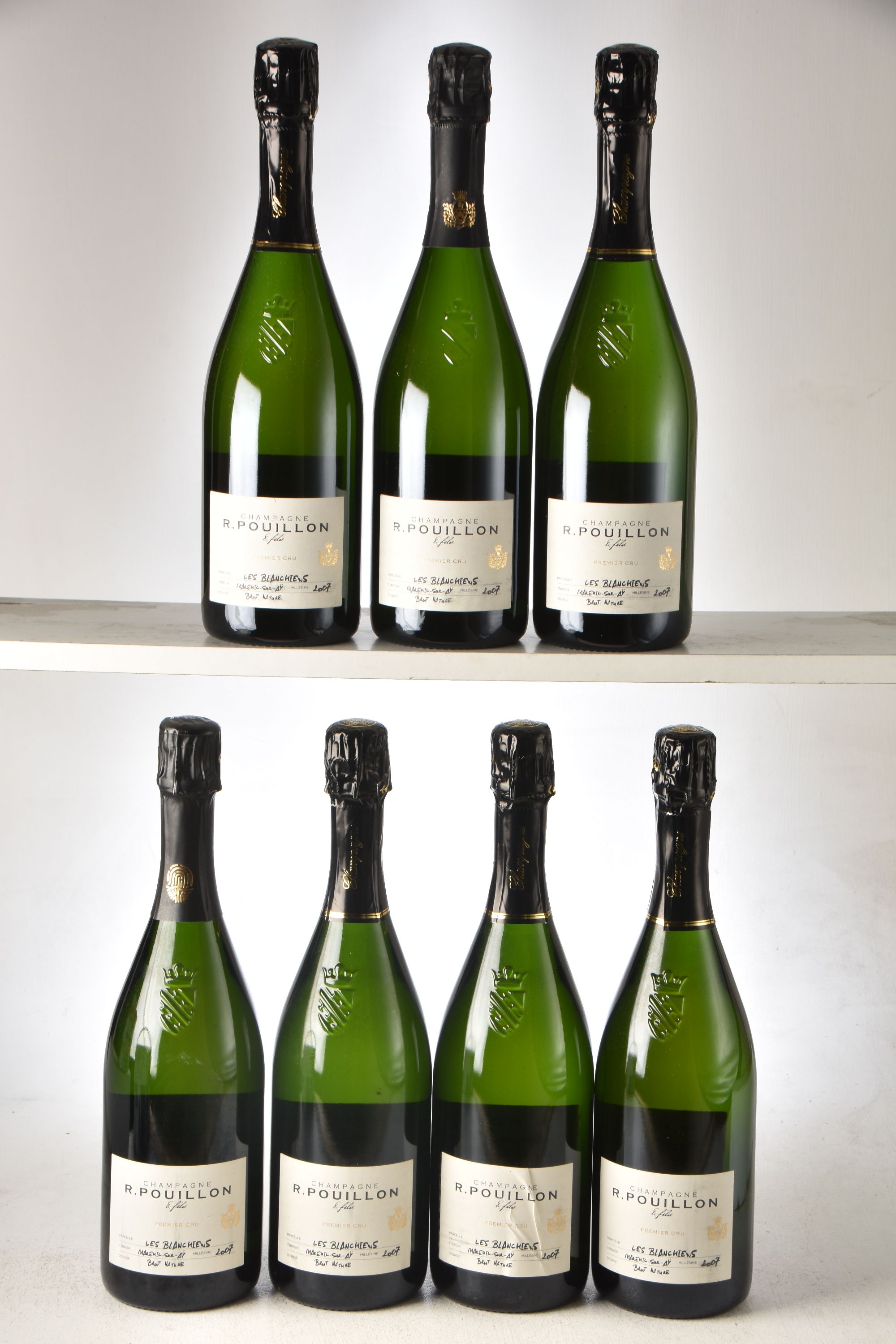 Champagne Pouillon Les Blanchienes 2007 7 bts