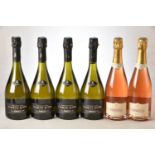 Champagne Carte D'Or 2009 4 bts Champagne Rose Grand Cru 2 bts Above 6 bts