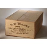 Chateau Ducru Beaucaillou 2014 St Julien 12 bts OWC IN BOND