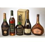 Mixed Fine Cognac, Marc and Armagnac 5 bts