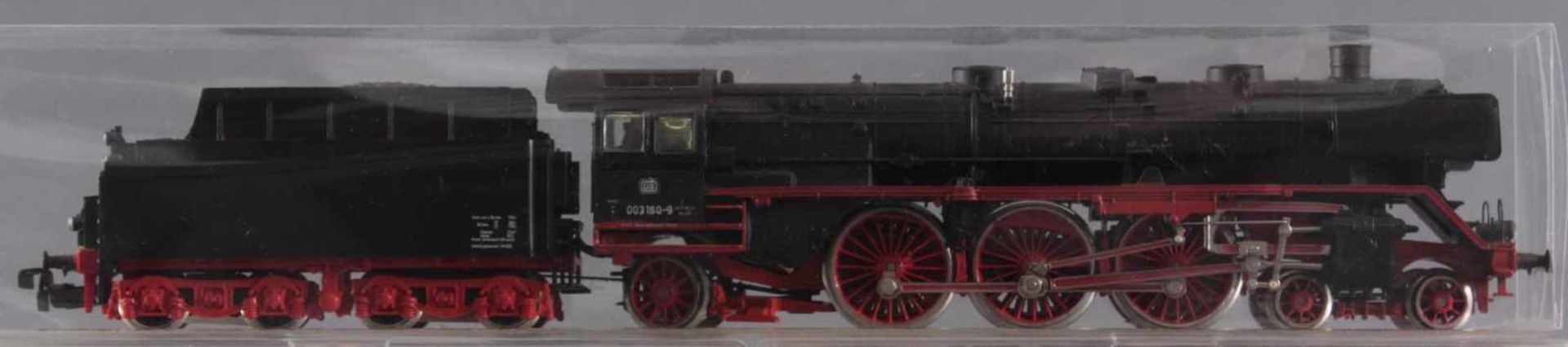 Märklin H0 Dampflok 003 160-9 mit 6 Fleischmann GüterwaggonsModellnummer der Waggons 5885, 5300, - Image 2 of 2