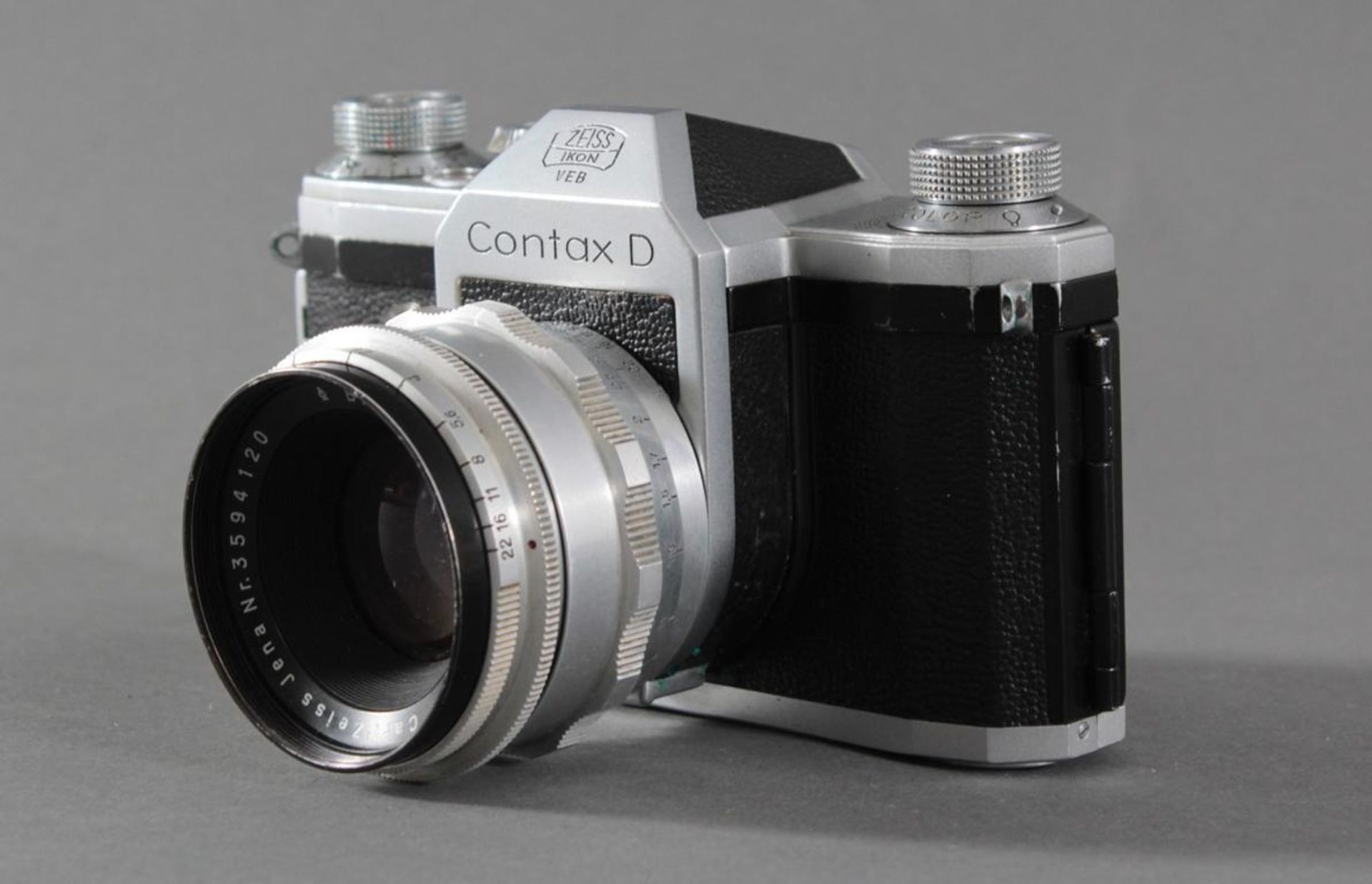 Kontax D Zeiss Ikon VEB Kamera mit Biotar ObjektivObjektiv, 1:2 f=58 mm, mit ledernem Köcher - Bild 2 aus 4