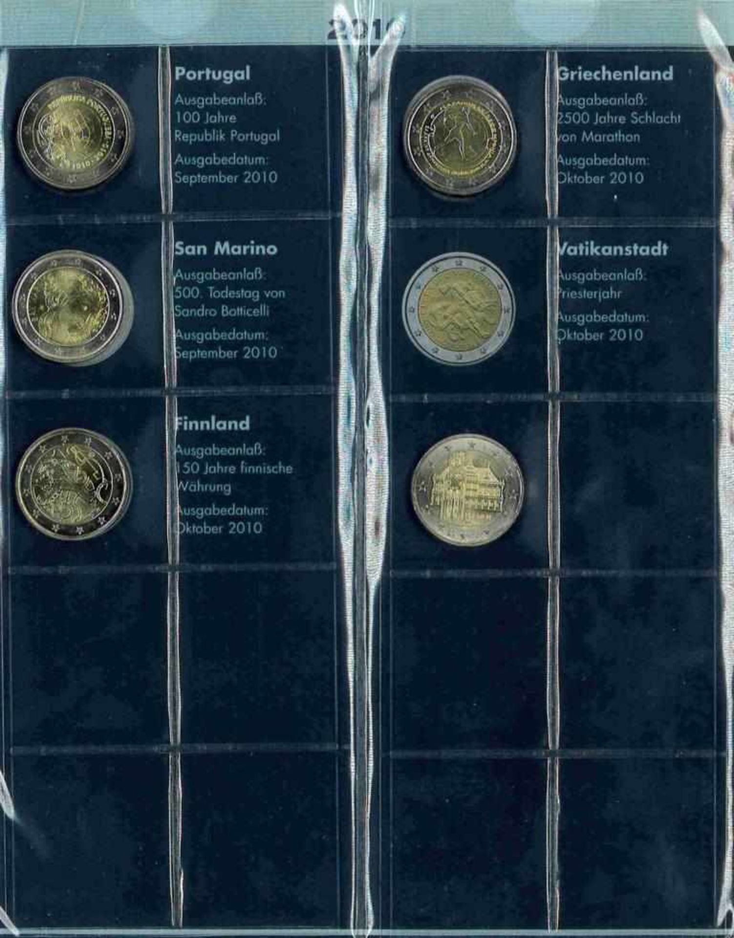 Sammlung 2-Euro Gedenkmünzen inkl. San Marino 2004-20112 Ordner mit insgesamt über 140 2-Euro - Bild 5 aus 13