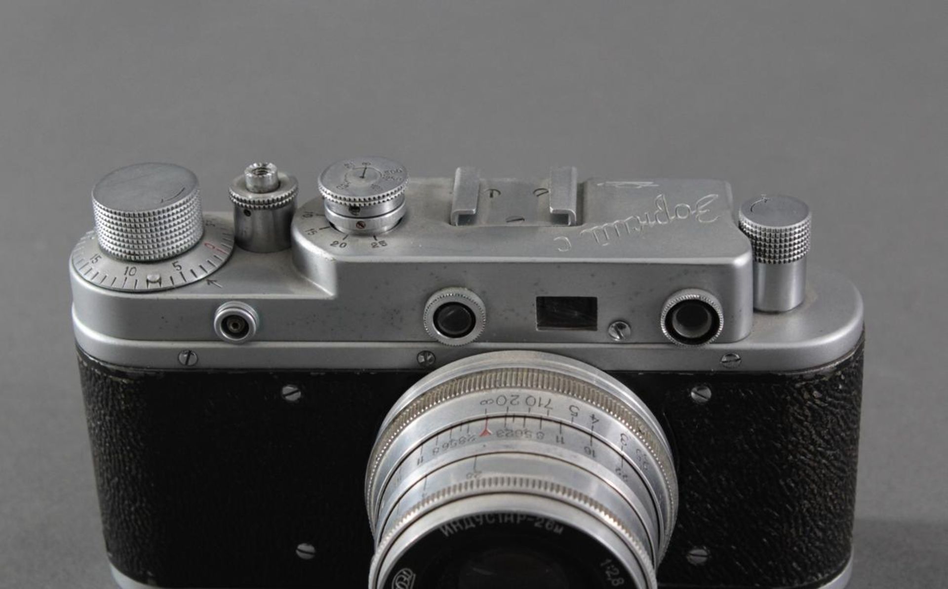 Russischer Leica Nachbau, FotoaparatMit Objektiv, 1:2,8 F=5cm, Nummeriert 325497, Kamera 57016104 - Bild 4 aus 4