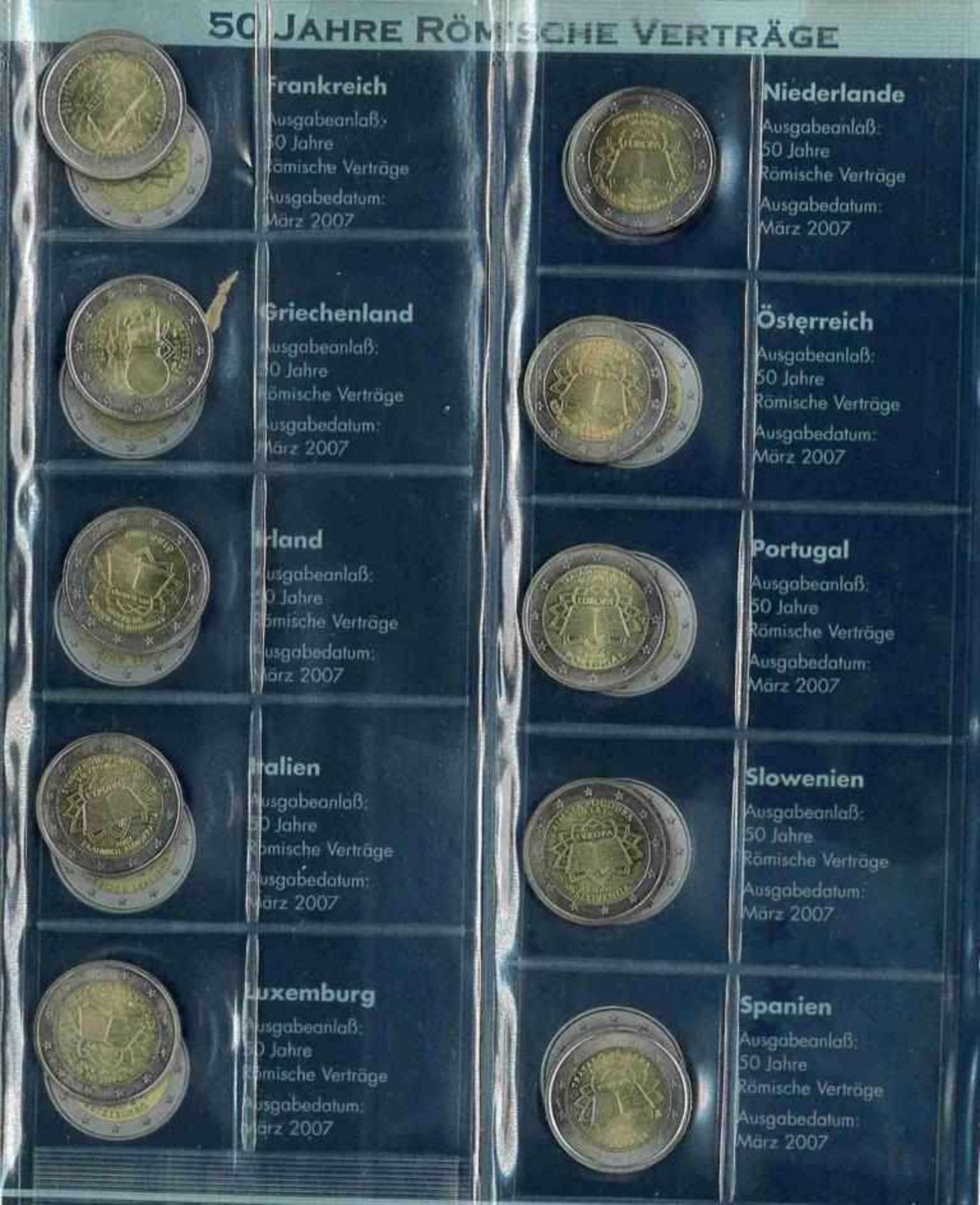 Sammlung 2-Euro Gedenkmünzen inkl. San Marino 2004-20112 Ordner mit insgesamt über 140 2-Euro - Bild 11 aus 13