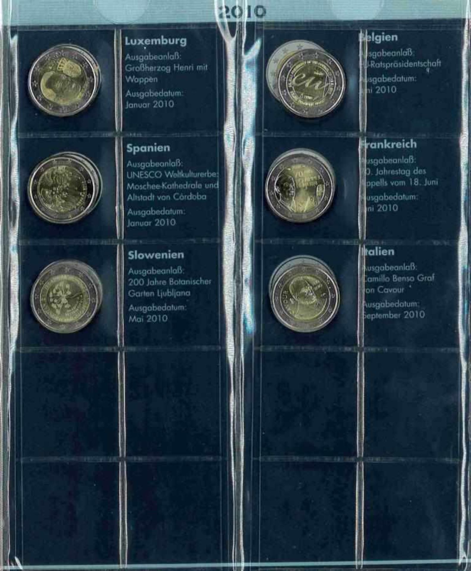 Sammlung 2-Euro Gedenkmünzen inkl. San Marino 2004-20112 Ordner mit insgesamt über 140 2-Euro - Bild 4 aus 13