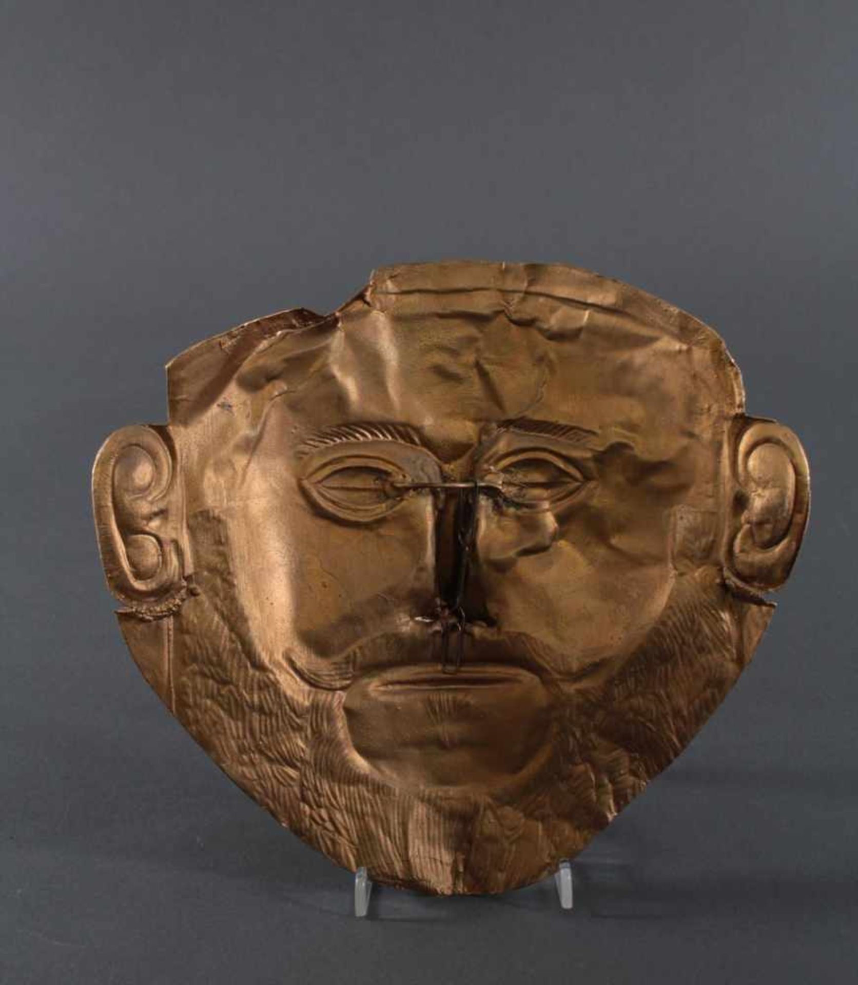 Agamemnon Maske, Replik aus der 2. Hälfte des 20. Jh., Ars MundiNummeriertes Museums Replikat - Bild 2 aus 2