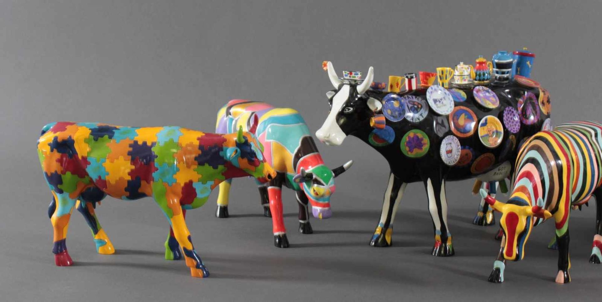 Pop-Art Skulpturen, Kultobjekte der amerikanischen Cow-Parade von Ars Mundi7 Küche, aus polymerem - Bild 2 aus 4