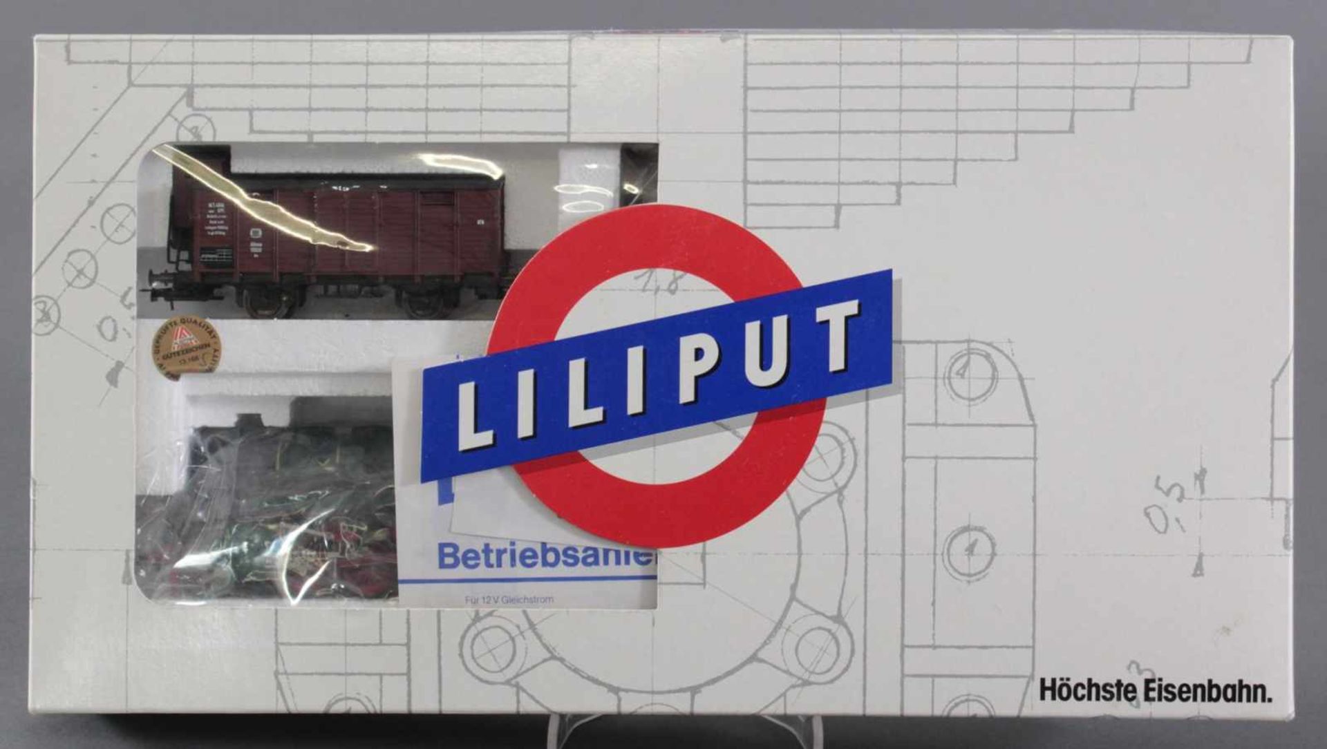 Liliput Dampflok 95 019 mit 4 Waggons Spur H0 in der Originalverpackung - Bild 3 aus 3