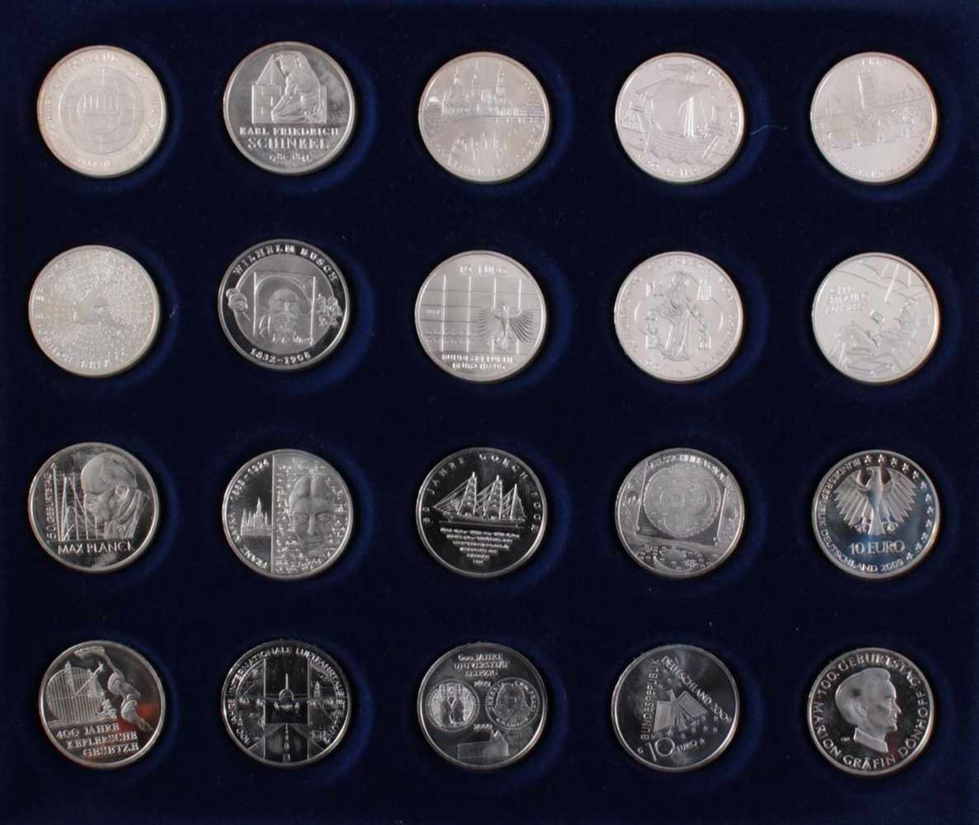 92 10 Euro, 20 Euro und 25 Euro Silbermünzen78x 10 Euro Silbermünzen, 13 20-Euro Silbermünzen und - Bild 7 aus 15
