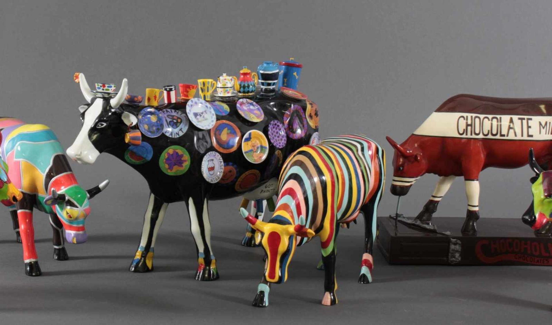 Pop-Art Skulpturen, Kultobjekte der amerikanischen Cow-Parade von Ars Mundi7 Küche, aus polymerem - Bild 3 aus 4