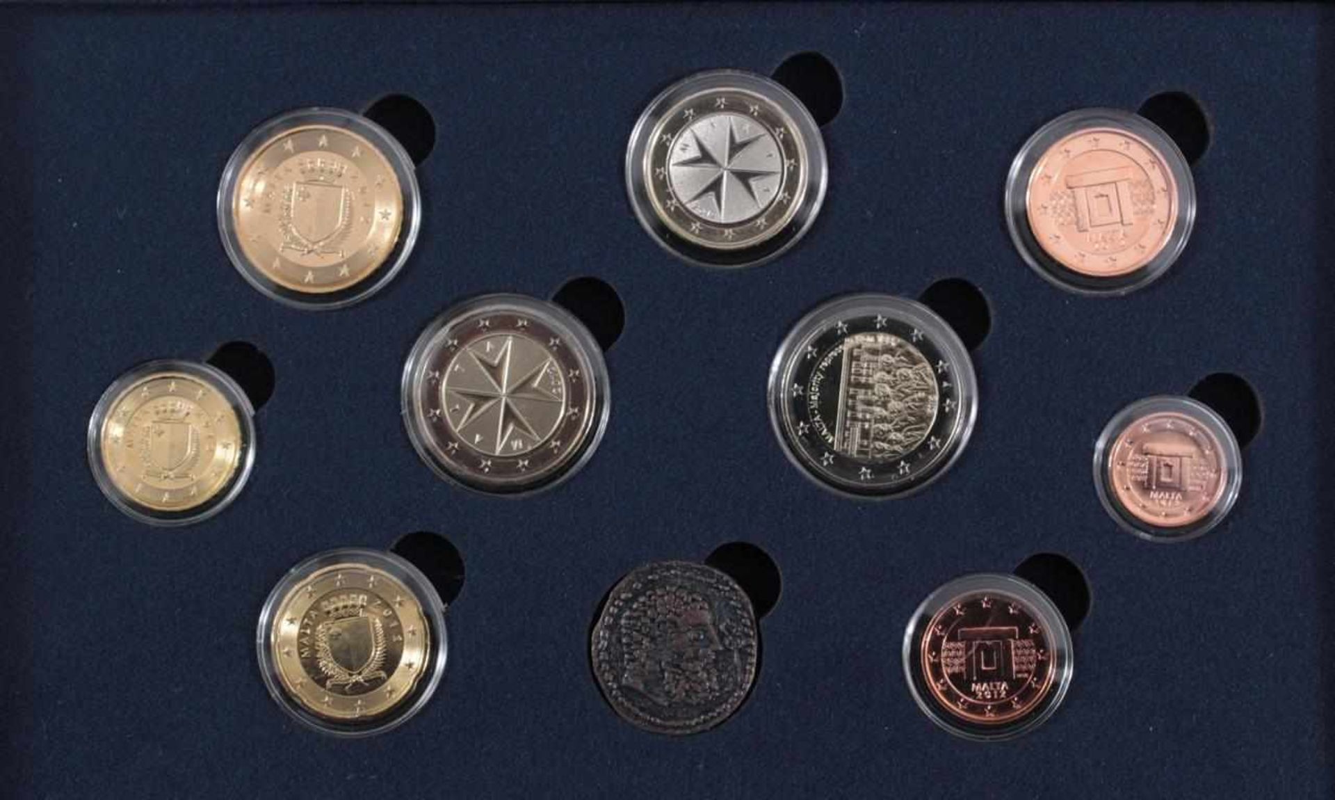 28 Euro KMS, 2012 mit einigen Kleinstaaten und SondermünzenFolgende Länder sind vertreten:Vatikan, - Image 2 of 5
