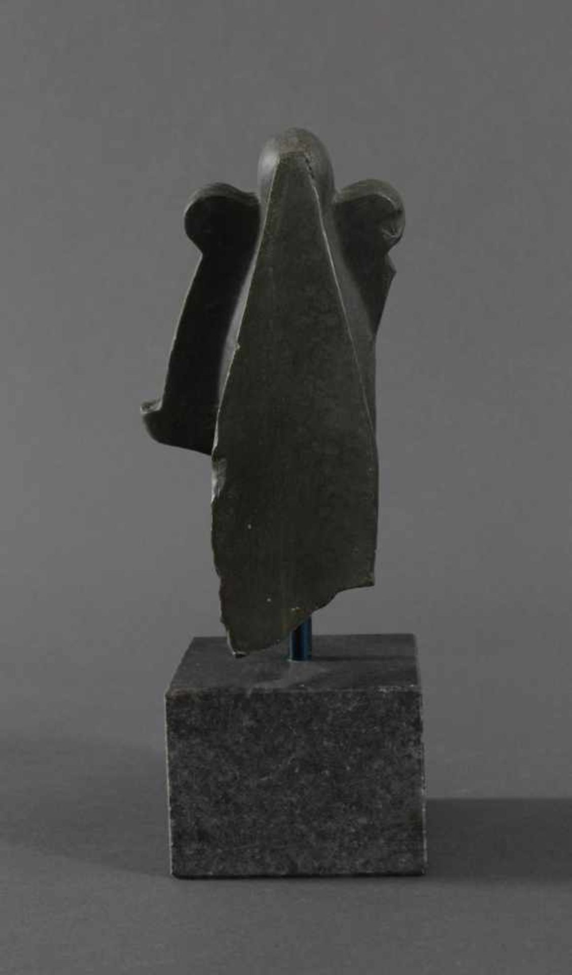 Osiriskopf mit Atefkrone, Ars MundiAra Grünstein mit Sockel, ca. Höhe 24 cm. Neupreis 286 DM. - Bild 4 aus 4