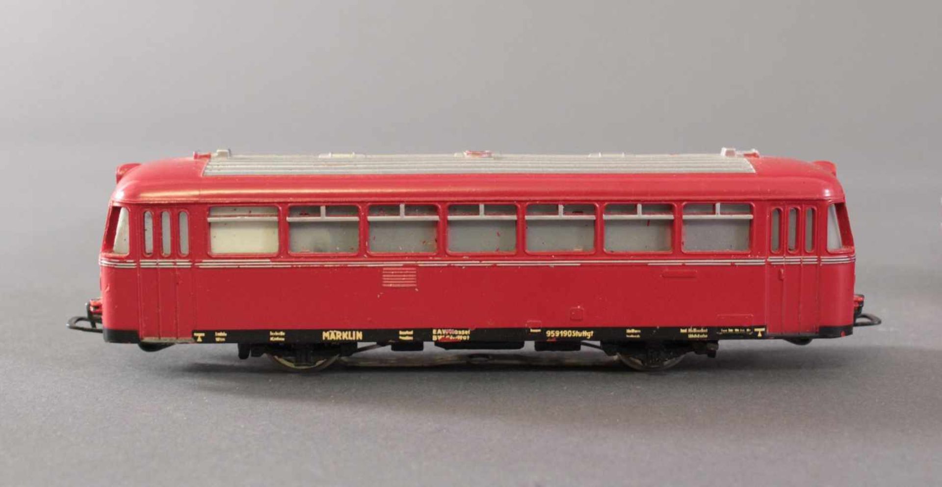 Märklin Schienenbuss mit 3 Beiwagen Spur H04-teilig in rot - Image 2 of 2