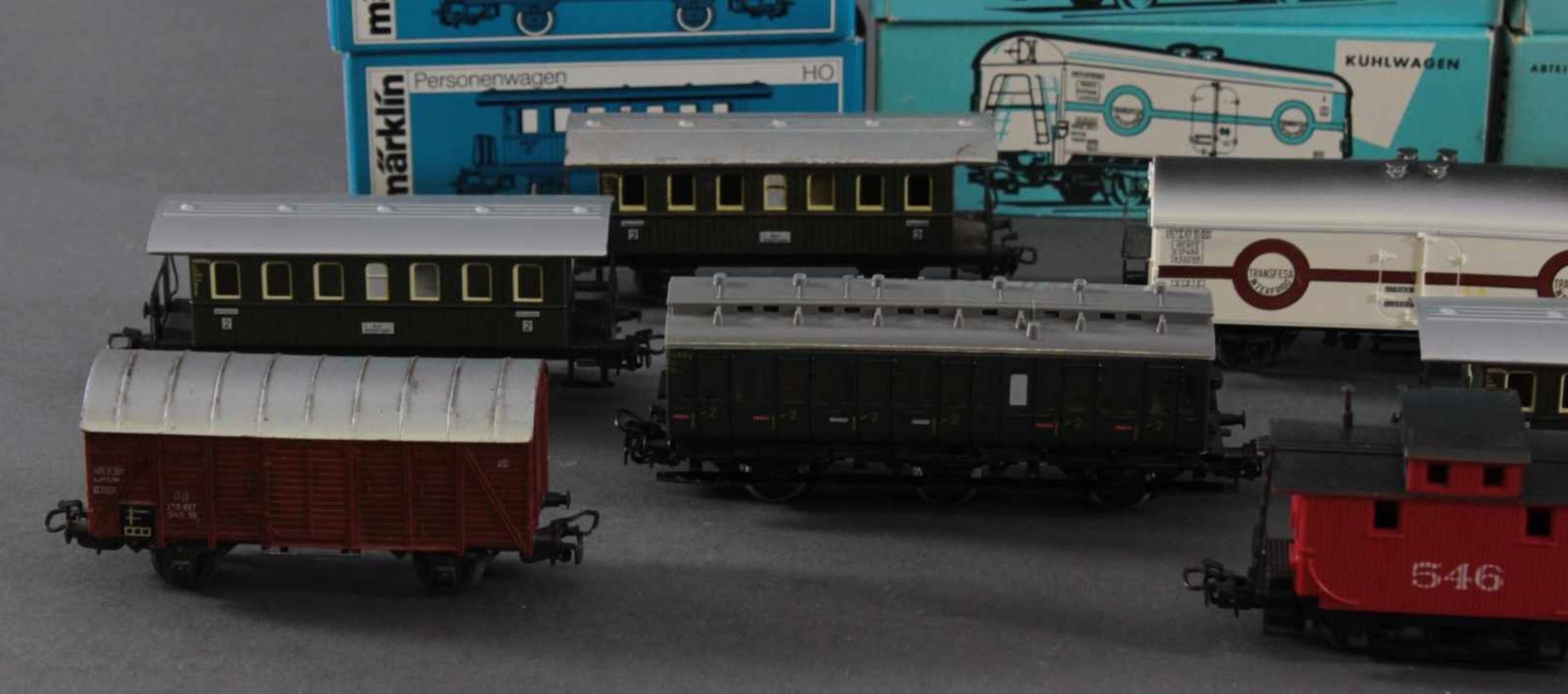 10 Märklin Waggons Spur H0In den Originalverpackungen, Modellnummern: 4423, 3x 4004, 2x 4040,  4654, - Bild 2 aus 3