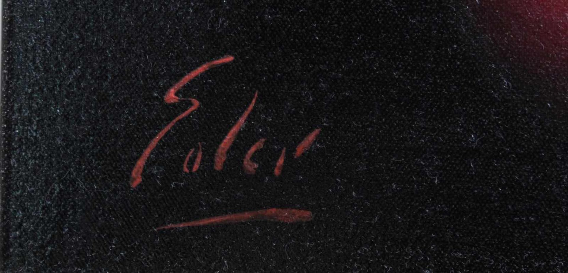 Soler (XX-XXI), "Stillleben mit drei Äpfeln"Öl auf Leinwand, links unten signiert, ca. 33 x 41 cm. - Image 3 of 3