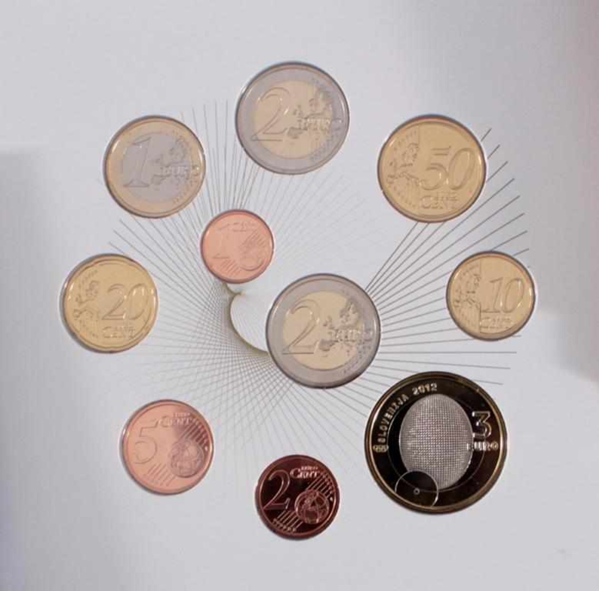 28 Euro KMS, 2012 mit einigen Kleinstaaten und SondermünzenFolgende Länder sind vertreten:Vatikan, - Image 4 of 5