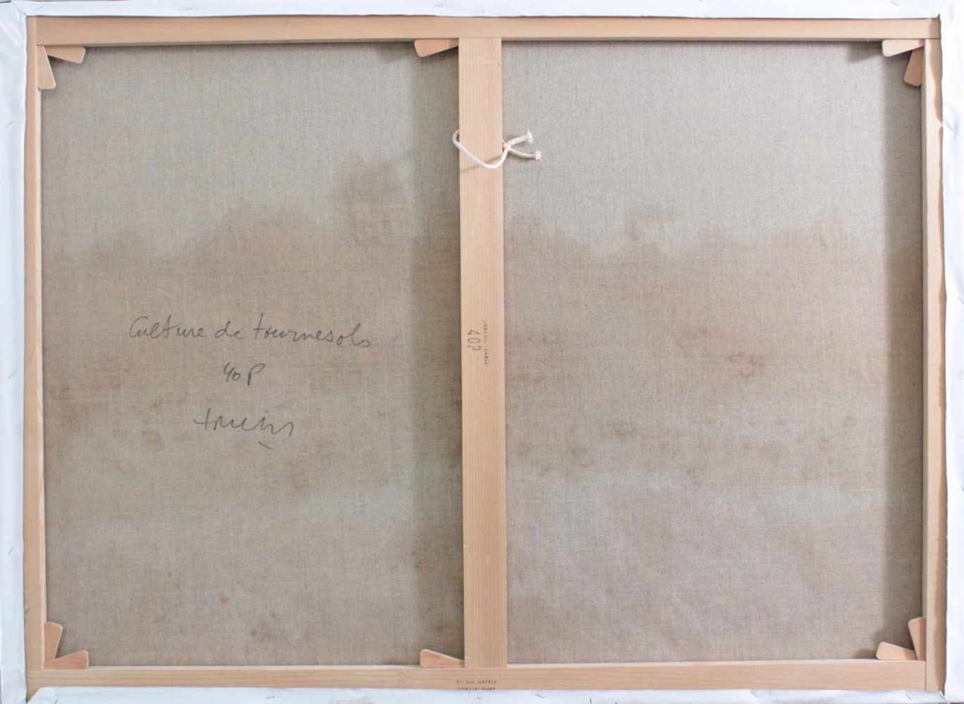 F. Riehel, zeitgenössischer Künstler. "Culrure de Tournesol"Öl auf Leinwand, unten links signiert F. - Image 3 of 3