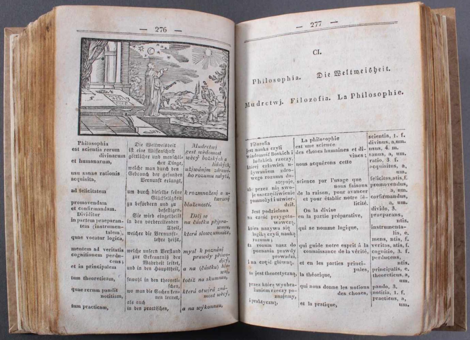 Wörterbuch von 1832, Latein, Deutsch, Französisch und TschechischBuch wurde restauriert und der - Bild 2 aus 3