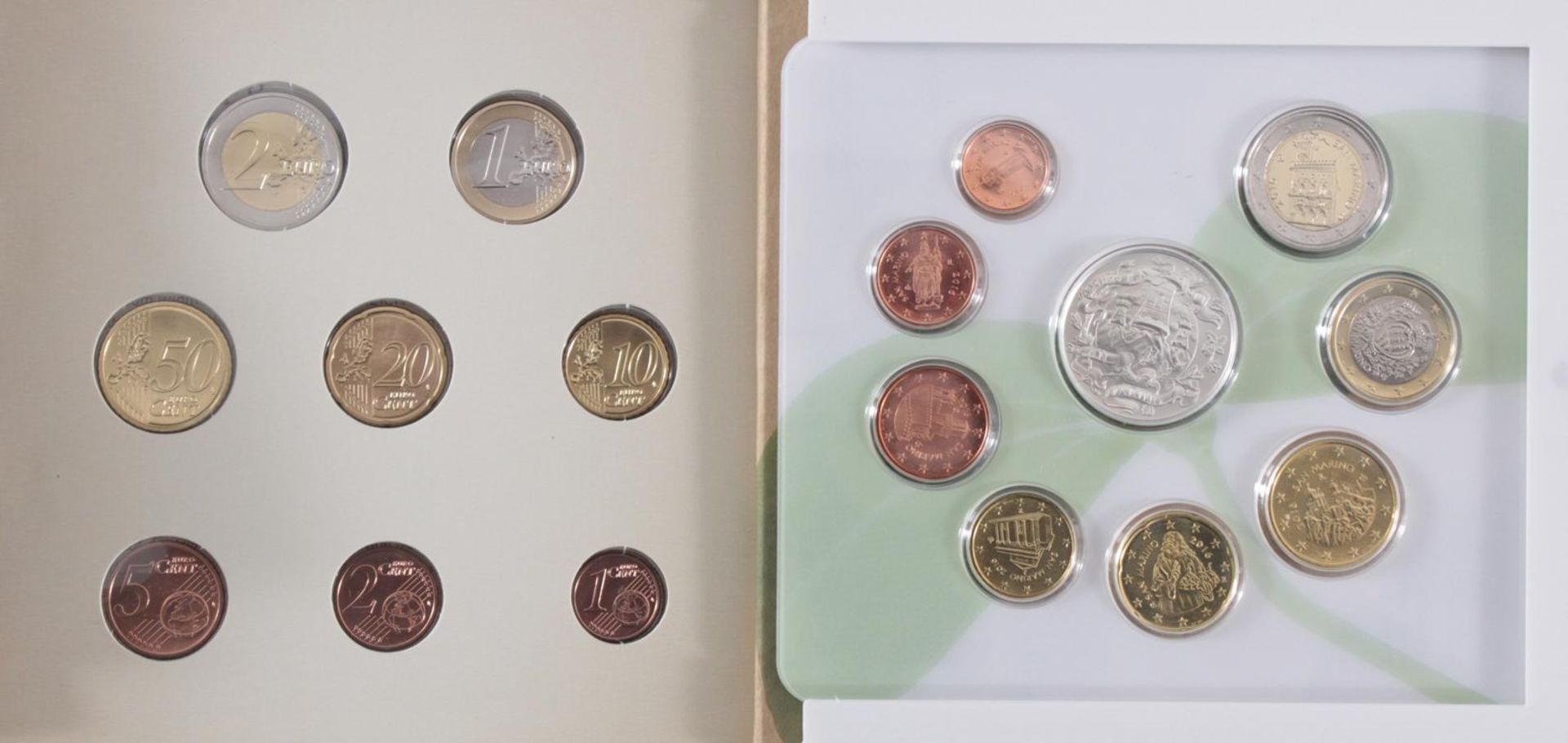 27 Euro KMS, 2016 mit einigen Kleinstaaten und SondermünzenFolgende Länder sind vertreten:Vatikan, - Image 2 of 6