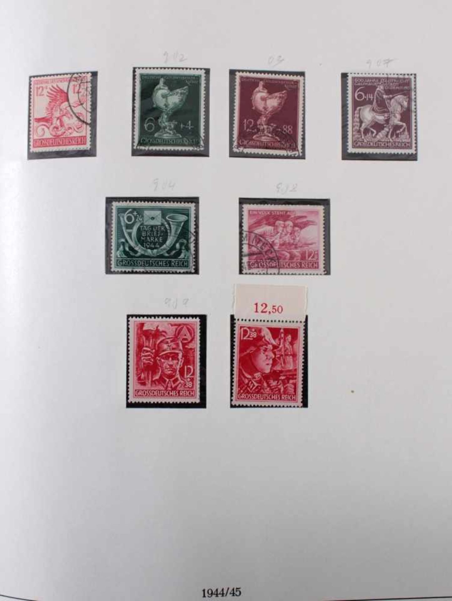 Sammlung Deutsches Reich 1933-1945 GestempeltOhne Blocks mit einigen interessanten Werten und - Bild 14 aus 14
