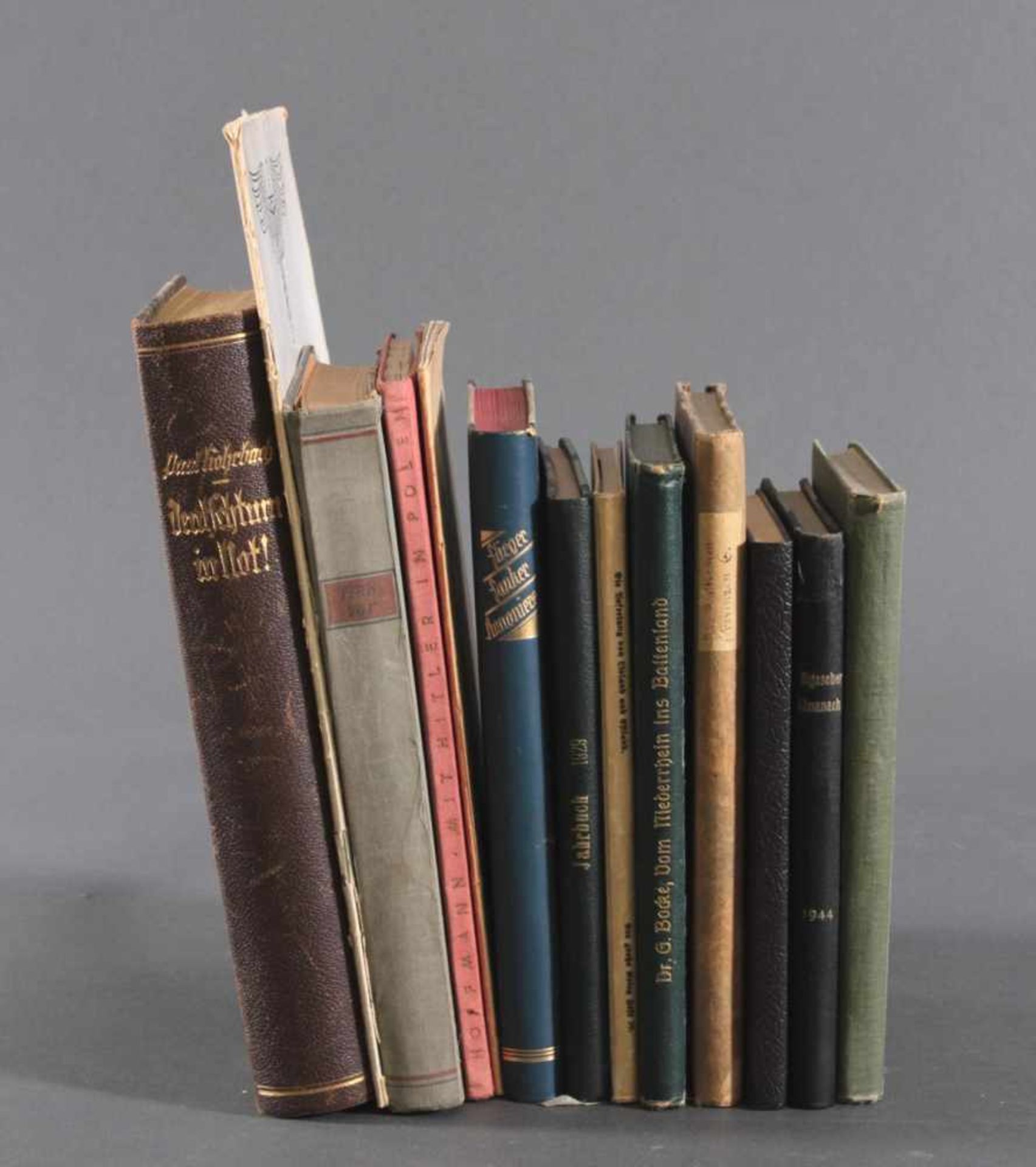Konvolut Bücher 1920er bis in die 1940er Jahre13 Bücher und Broschüren, oftmals mit dem Thema