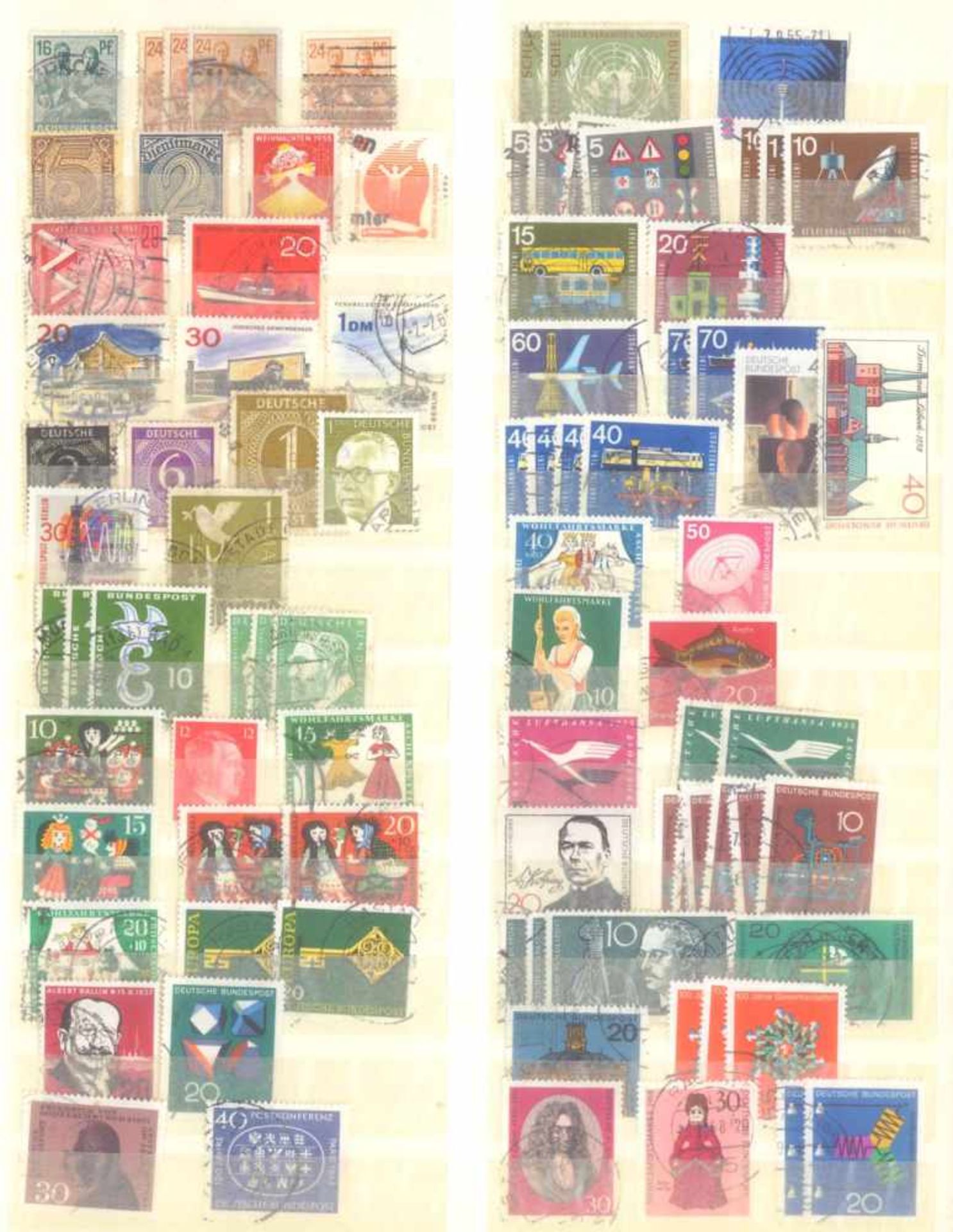 Kleiner Briefmarkennachlass Alle WeltIn 5 Steckalben, gestempelte Marken der BRD, Berlin, etwas - Image 12 of 12
