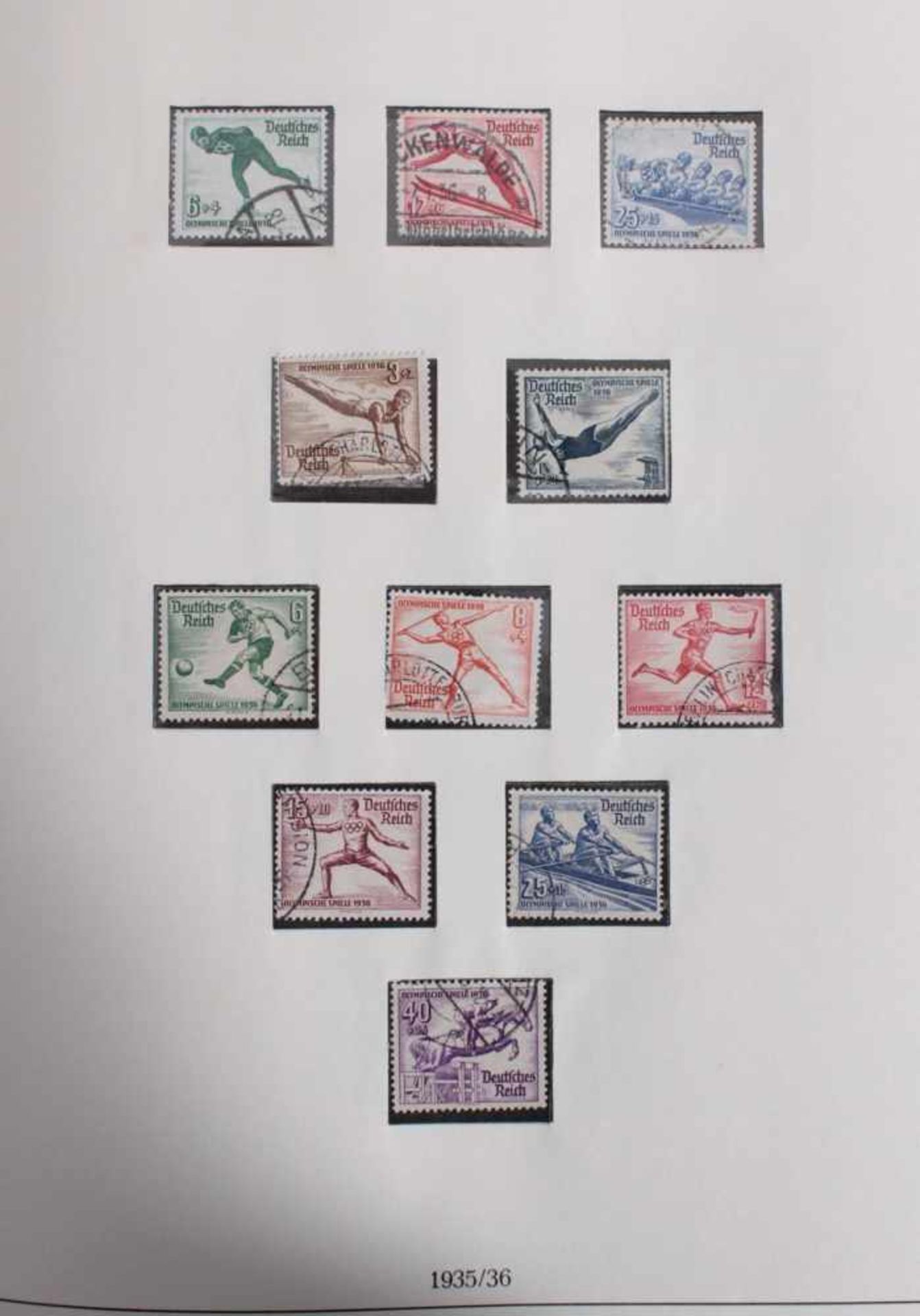 Sammlung Deutsches Reich 1933-1945 GestempeltOhne Blocks mit einigen interessanten Werten und - Bild 8 aus 14