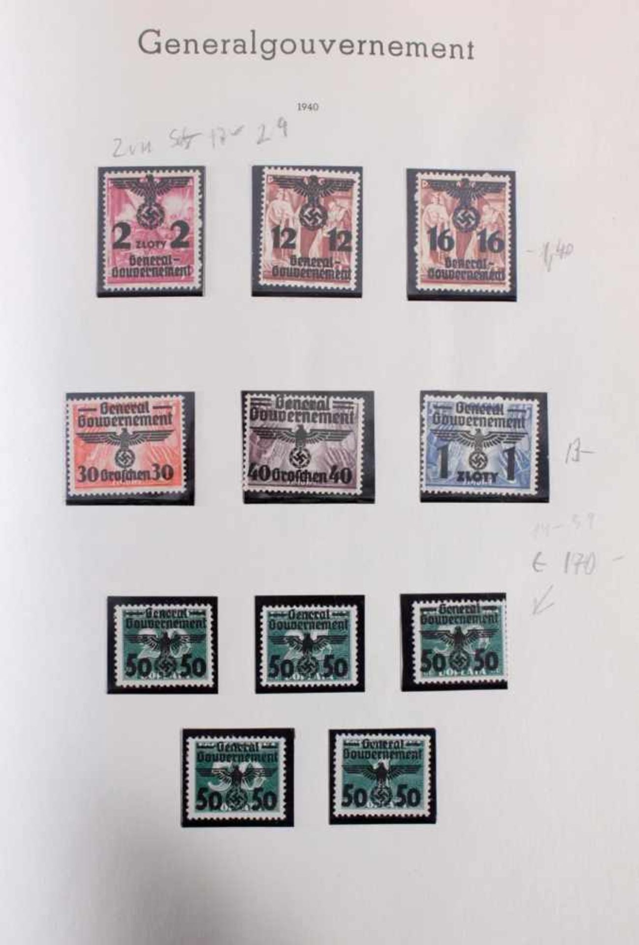 Sammlung Deutsches Reich 1933-1945 mit Nebengebieten, Postfrisch / ungebrauchtDeutsches Reich in den - Bild 27 aus 36