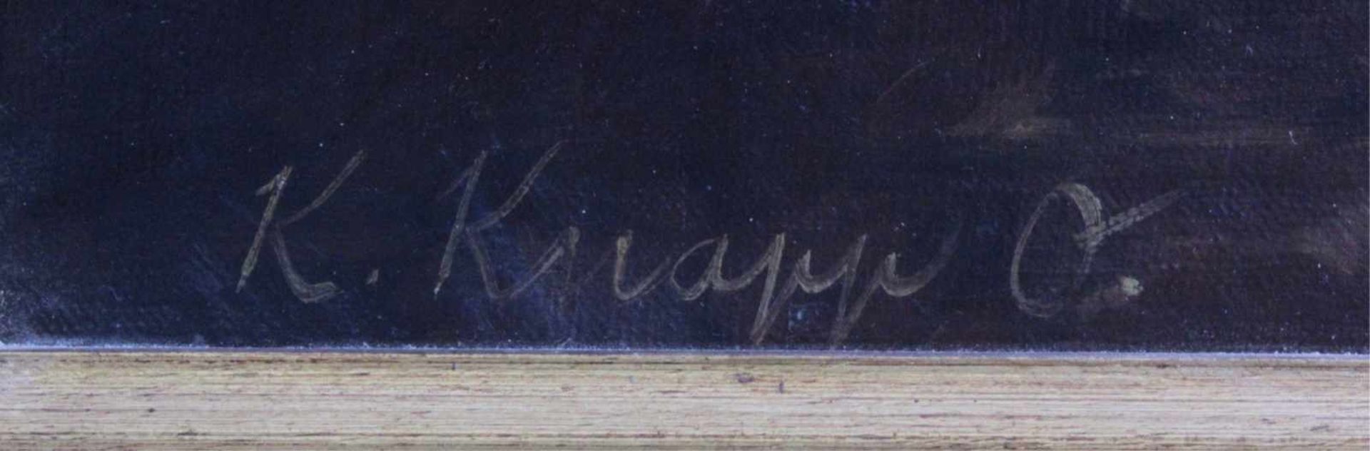 Konrad Knapp (1864-?), Stillleben mit Obst, 19. Jh.,Öl auf Leinwand gemalt, gerahmt, ca. 492 x 58 - Image 3 of 5